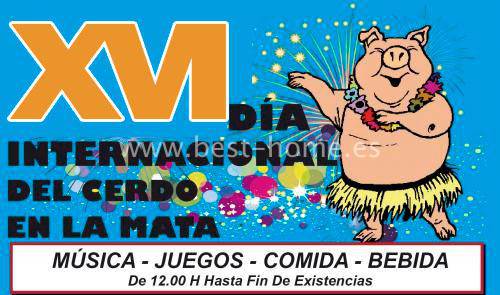 XV International Day of the Pig in La Mata! January 18, 2015